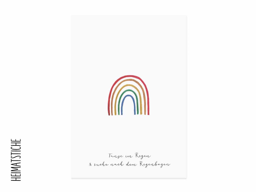 Postkarte - Regenbogen