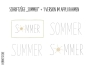 Mobile Preview: Schriftzug "Sommer / Summer"