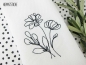 Preview: Stickdatei Lineart Blumen