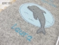 Preview: Delfin im doodle Button - Stickdatei
