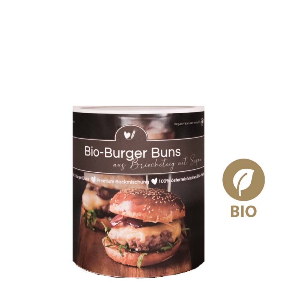 Bio-Backmischung Bio-Burger Buns