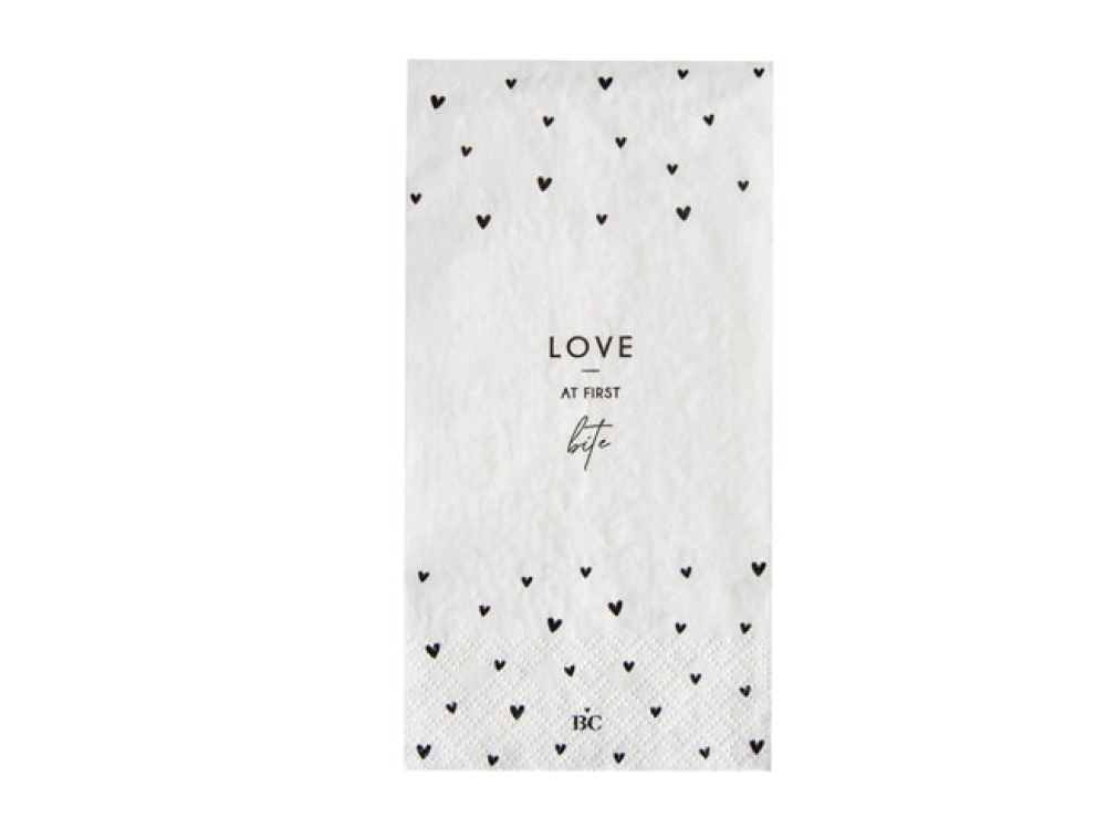 Papierservietten "Hearts Love" 10 x 20 cm