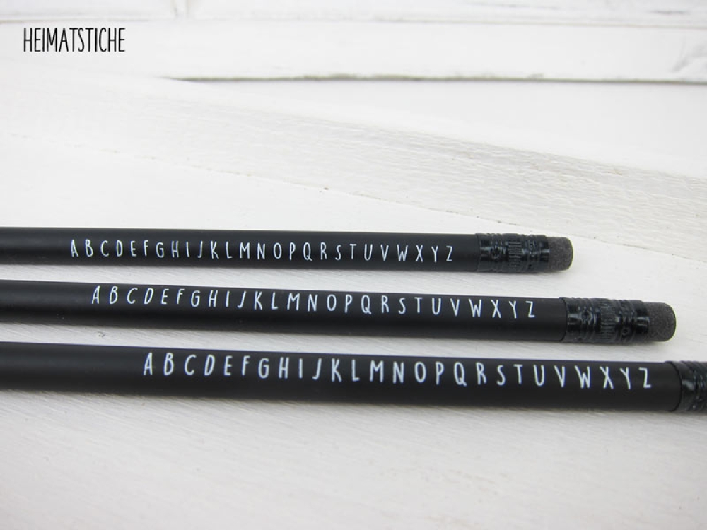 Bleistift - ABC schwarz