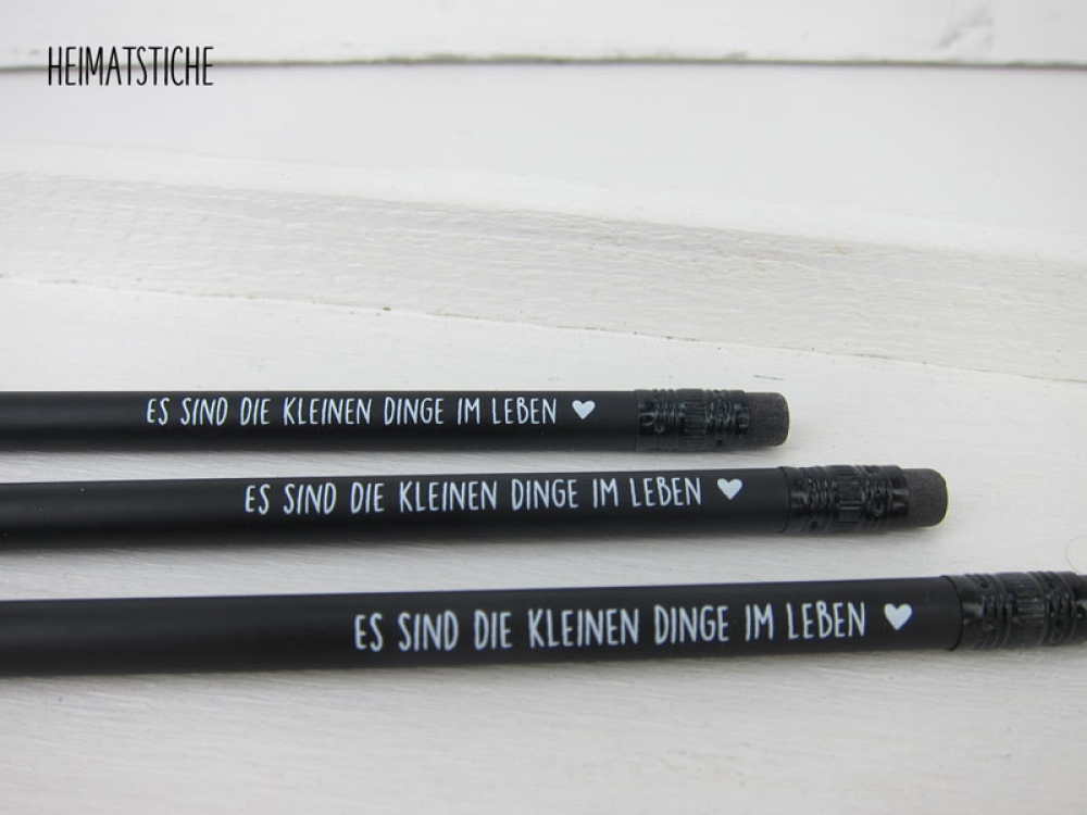 Bleistift "kleine Dinge" schwarz