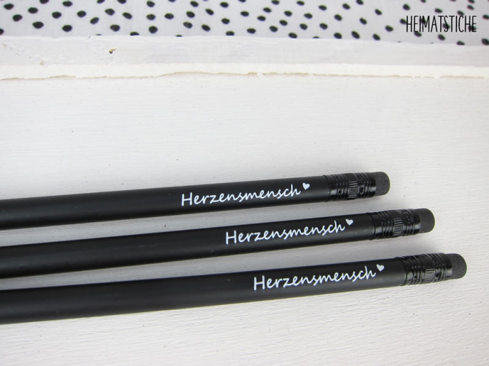 Bleistift "Herzensmensch" schwarz