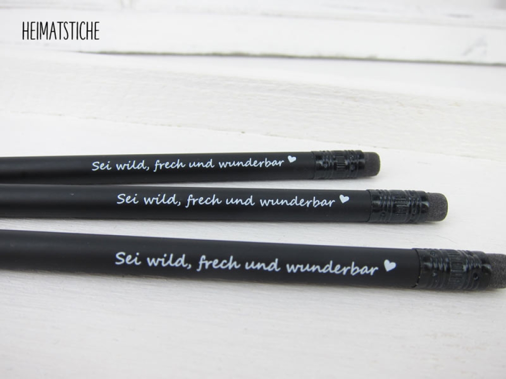 Bleistift "wunderbar" schwarz