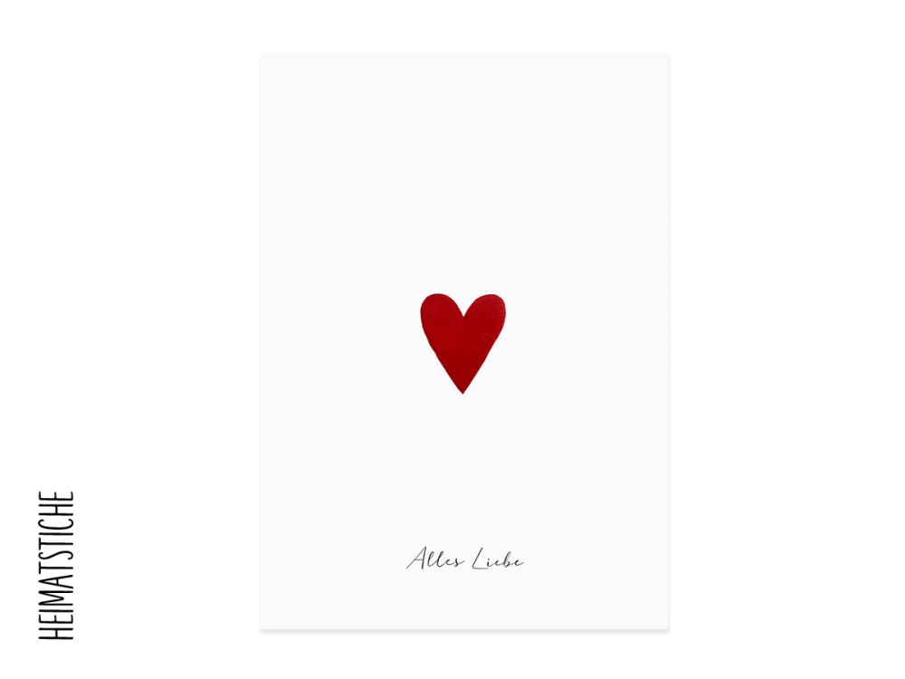 Postkarte "kleines Herz"