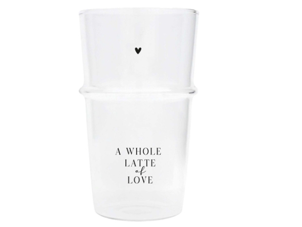 Latte Glas "latte of love"